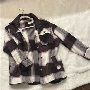 Ashley By 26 International Purple and White Jean Jacket